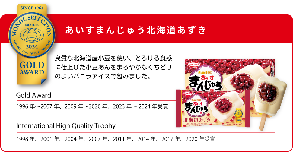 モンドセレクション あいすまんじゅう