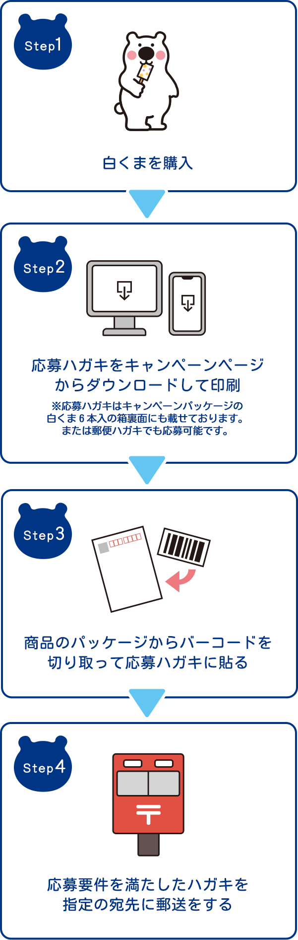 応募までの流れ：詳細